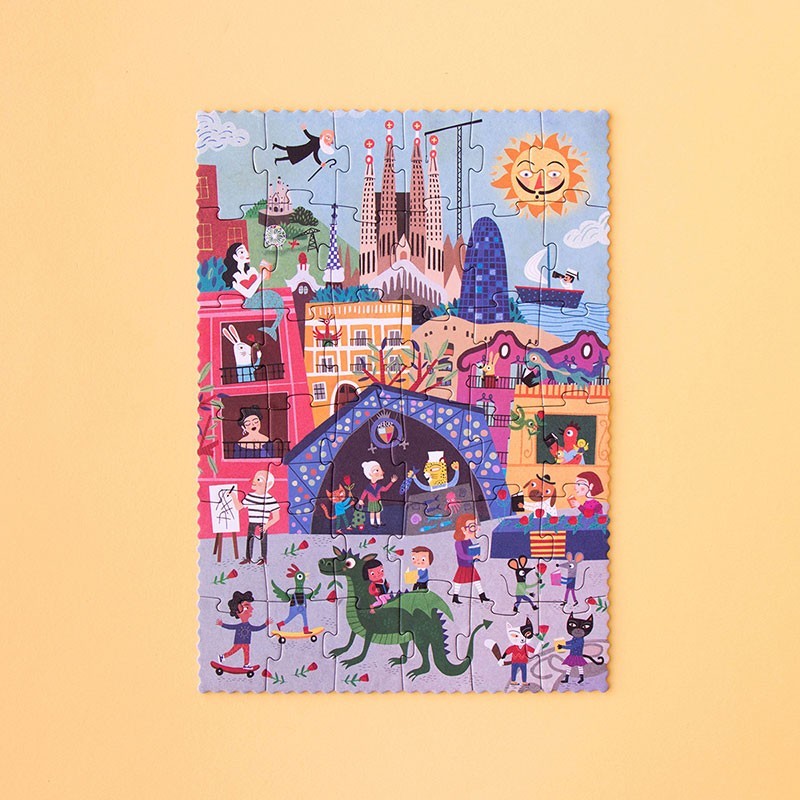 Puzzle Night and Day Barcelona - Londji