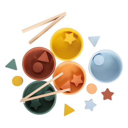 Montessori Sortierspiel mit Zange